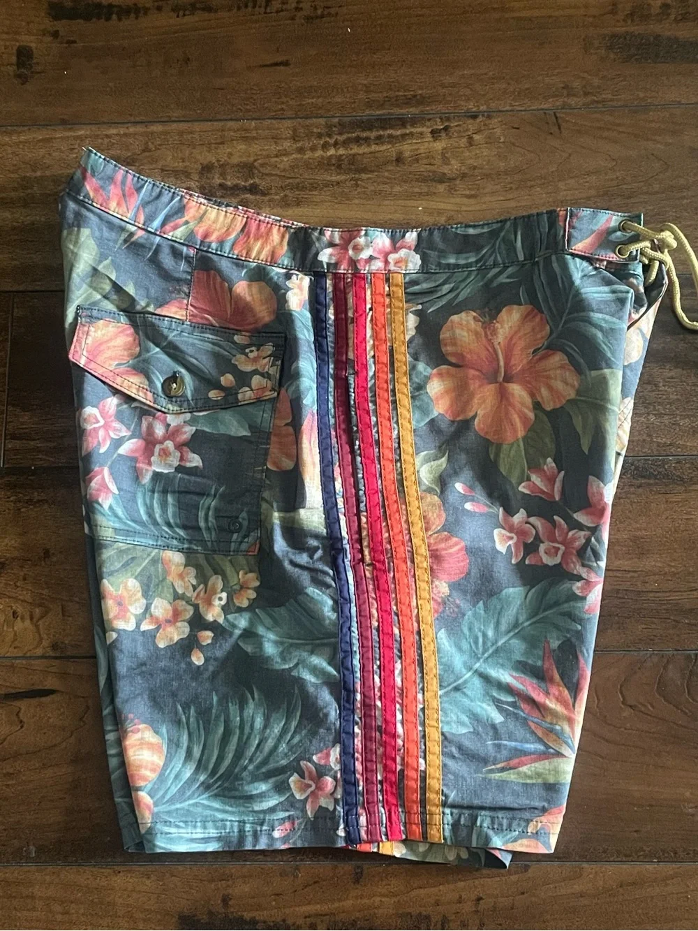 Aviator Nation Tropical Floral Men's Swim Board Shorts